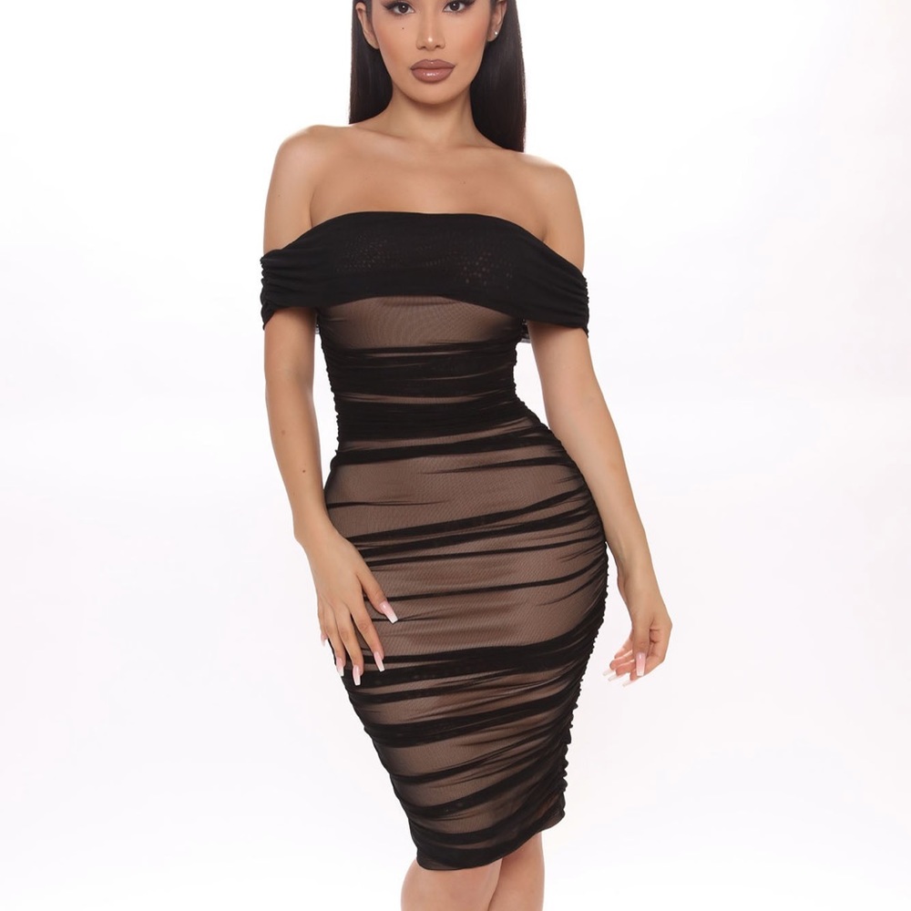 Fashion Nova off the shoulder dress